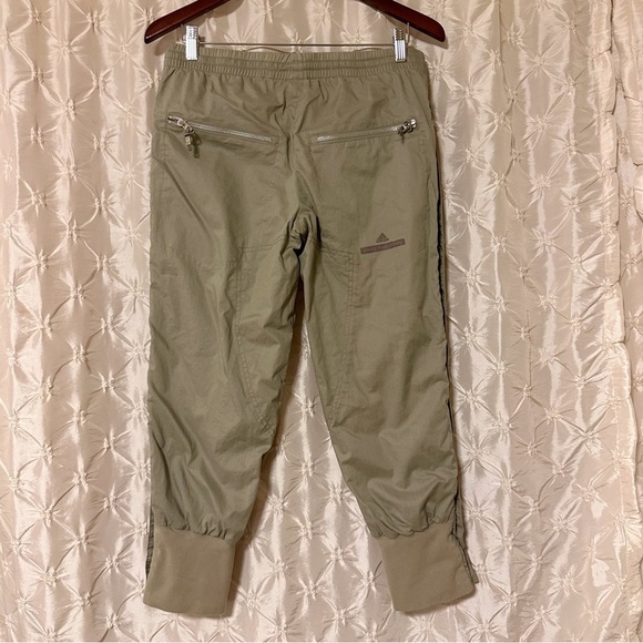Stella McCartney x Adidas Khaki Tan Snap Up Cropped Pants - Picture 4 of 13